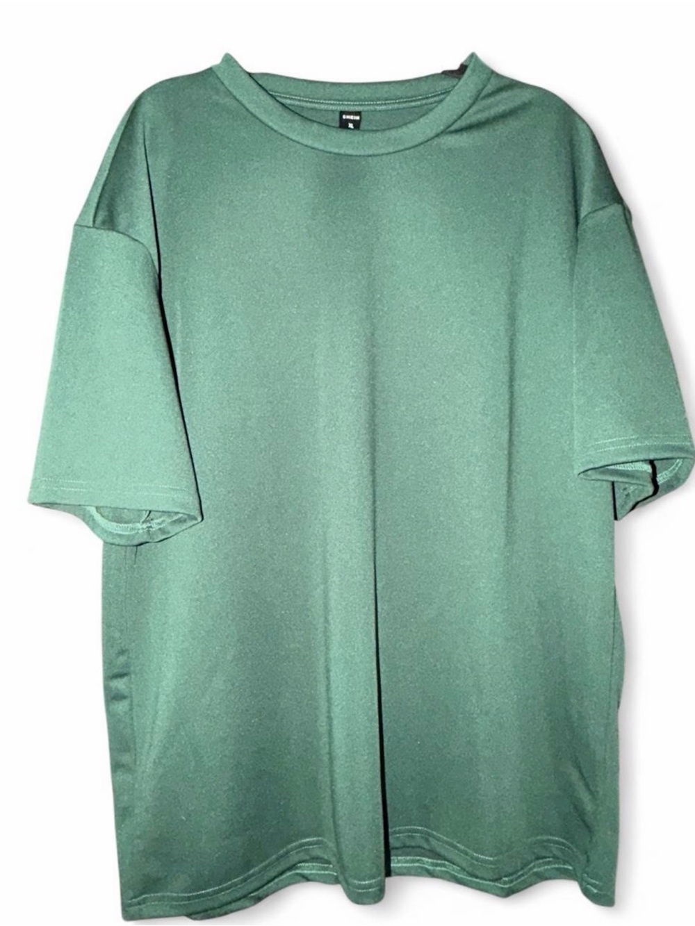 SHEIN Basics Green Oversized T-Shirt – Size XL